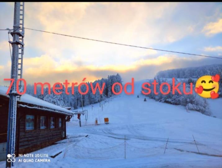 Ferienwohnung Gromadzyniowka-Pod Czarnym Kogutem Ustrzyki Dolne Exterior foto